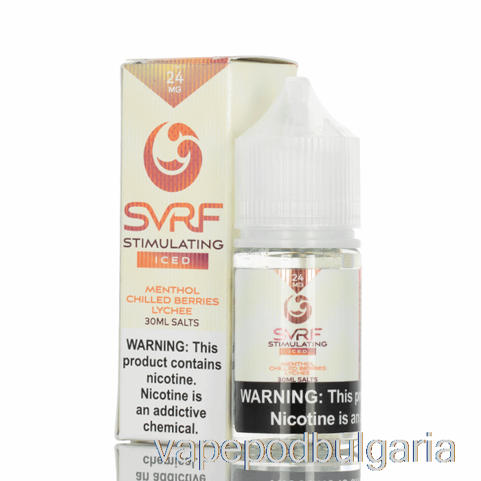 Vape 10000 Дръпки Iced Stimulating - Svrf Salts E-liquid - 30ml 48mg